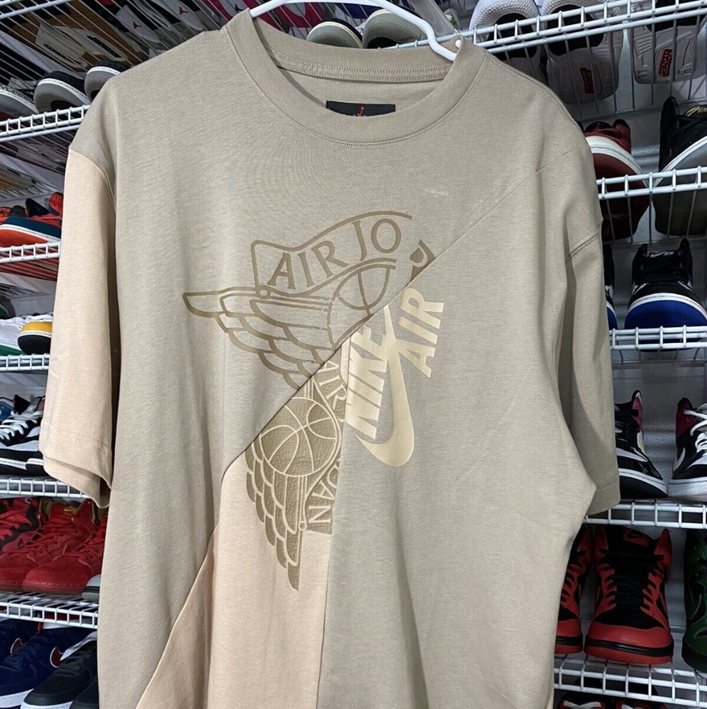 Travis Scott Cactus Jack X Jordan T shirts Tee Khaki Desert Olive